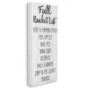 Wall Quotes & Signs-Kirkland's Home Fall Bucket List Canvas Art Print White/Black
