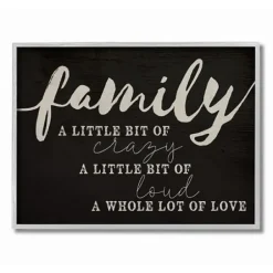 Wall Quotes & Signs-Kirkland's Home Family A Whole Lot Of Love Framed Wall Plaque Black