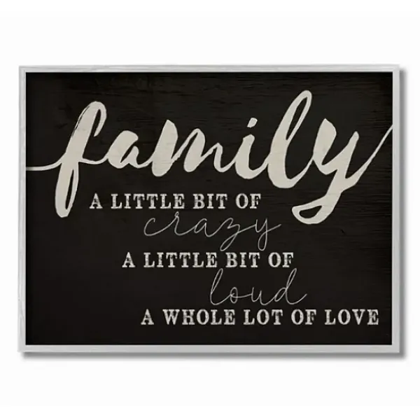 Wall Quotes & Signs-Kirkland's Home Family A Whole Lot Of Love Framed Wall Plaque Black