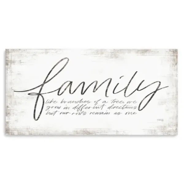 Wall Quotes & Signs-Kirkland's Home Family Branches Canvas Art Print, 60X30 In. White