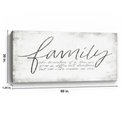 Wall Quotes & Signs-Kirkland's Home Family Branches Canvas Art Print, 60X30 In. White