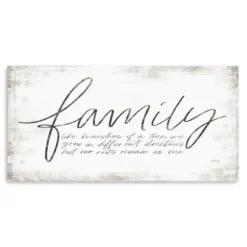 Wall Quotes & Signs-Kirkland's Home Family Branches Canvas Art Print, 40X20 In. White