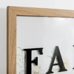 Wall Quotes & Signs-Kirkland's Home Family Floral Shadowbox Wall Plaque White/Black