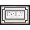 Wall Quotes & Signs-Kirkland's Home Family Gathers Here Framed Wall Plaque White/Black