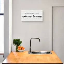 Wall Quotes & Signs-Kirkland's Home Family Story Canvas Art Print, 24X12 In. White/Black