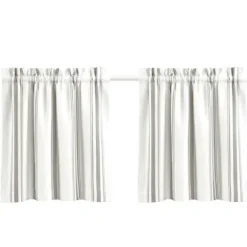 Curtains & Drapes-Kirkland's Home Fans Blackout Curtain Panel Set, 96 In. Gray