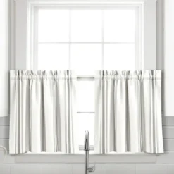 Curtains & Drapes-Kirkland's Home Fans Blackout Curtain Panel Set, 96 In. Gray