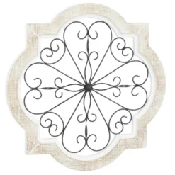 Wall Plaques-Kirkland's Home Farmhouse Abstract Wall Plaque White