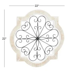 Wall Plaques-Kirkland's Home Farmhouse Abstract Wall Plaque White