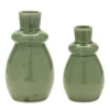 Vases-Kirkland's Home Farmhouse Glass Jug And Wicker Wrap Vase Tan