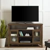 Tv Stands & Media Consoles-Kirkland's Home Farmhouse Highboy Dark Walnut Tv Stand Brown