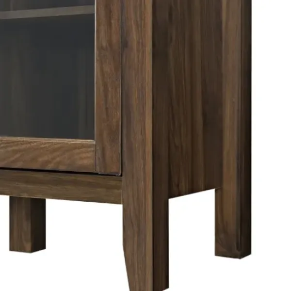 Tv Stands & Media Consoles-Kirkland's Home Farmhouse Highboy Dark Walnut Tv Stand Brown