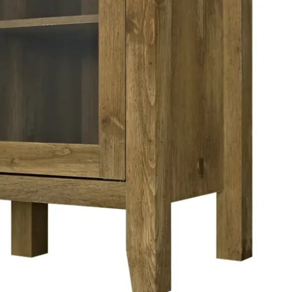 Tv Stands & Media Consoles-Kirkland's Home Farmhouse Highboy Natural Tv Stand Brown