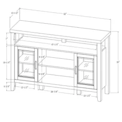 Tv Stands & Media Consoles-Kirkland's Home Farmhouse Highboy Natural Tv Stand Brown