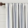 Curtains & Drapes-Kirkland's Home Farmhouse Stripe Curtain Panel Set, 84 In. Black