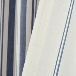 Curtains & Drapes-Kirkland's Home Farmhouse Stripe Curtain Panel Set, 84 In. Black