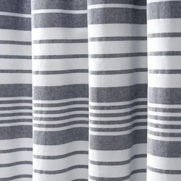Curtains & Drapes-Kirkland's Home Farmhouse Stripe Curtain Panel Set, 84 In. Pink