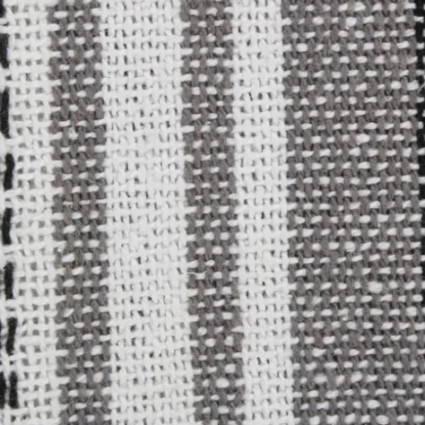 Blankets & Throws-Kirkland's Home Farmhouse Stripe Throw Black