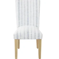 Dining Chairs-Kirkland's Home Farmhouse Stripes Highback Dining Chairs, Set Of 2 Blue/White