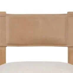 Dining Chairs-Kirkland's Home Farrah Leather Back Dining Chair Tan/Ivory