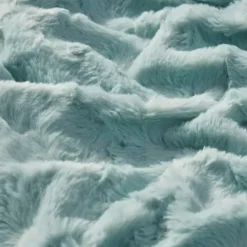 Blankets & Throws-Kirkland's Home Faux Fur Oversized Throw Green