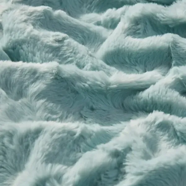 Blankets & Throws-Kirkland's Home Faux Fur Oversized Throw Green
