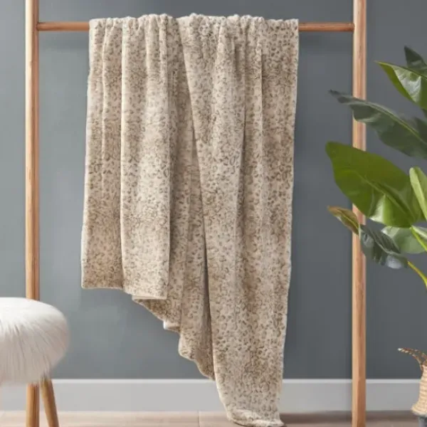 Blankets & Throws-Kirkland's Home Faux Fur Oversized Throw Blanket Animal Print