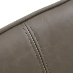 Accent Chairs-Kirkland's Home Faux Leather Accent Chair With Gold Base Gray