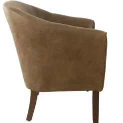 Accent Chairs-Kirkland's Home Faux Leather Accent Chair Brown