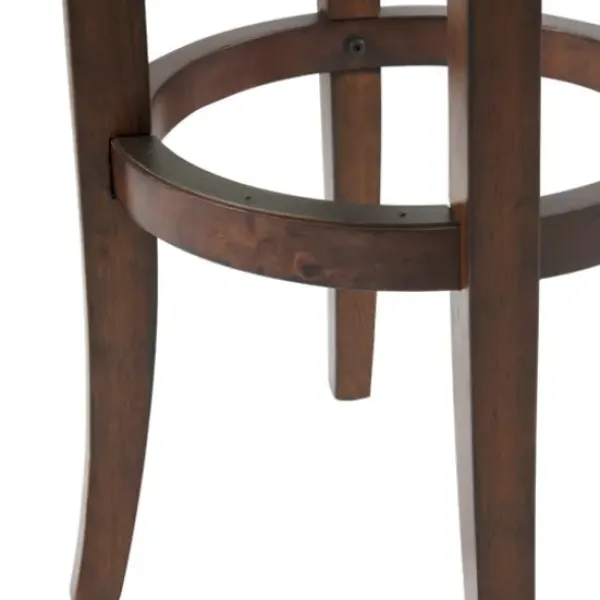 Bar Stools & Counter Height Stools-Kirkland's Home Faux Leather And Wood Bar Stool Brown