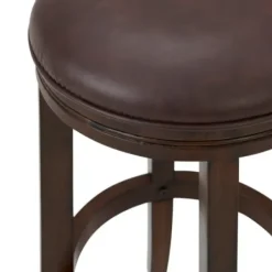 Bar Stools & Counter Height Stools-Kirkland's Home Faux Leather Counter Stools, Set Of 2 Brown