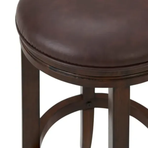 Bar Stools & Counter Height Stools-Kirkland's Home Faux Leather Counter Stools, Set Of 2 Brown