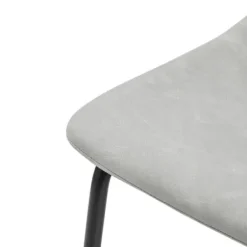 Bar Stools & Counter Height Stools-Kirkland's Home Faux Leather Counter Stools, Set Of 2 Gray