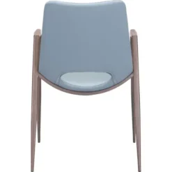 Dining Chairs-Kirkland's Home Faux Leather Cutout Dining Chairs, Set Of 2 Blue