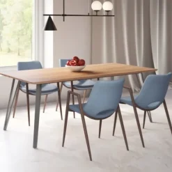 Dining Chairs-Kirkland's Home Faux Leather Cutout Dining Chairs, Set Of 2 Blue