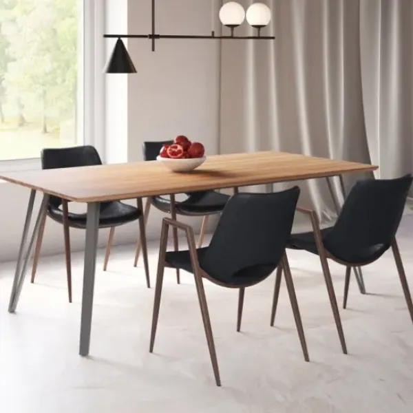 Dining Chairs-Kirkland's Home Faux Leather Cutout Dining Chairs, Set Of 2 Black