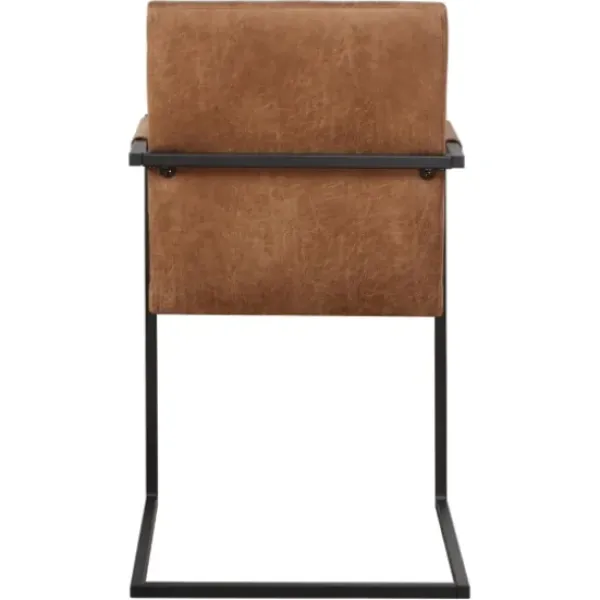 Accent Chairs-Kirkland's Home Faux Leather Modern Accent Chairs, Set Of 2 Brown