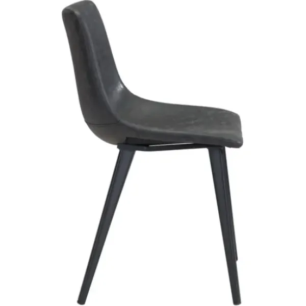 Dining Chairs-Kirkland's Home Faux Leather Scoop Dining Chairs, Set Of 2 Black