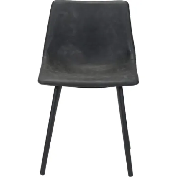 Dining Chairs-Kirkland's Home Faux Leather Scoop Dining Chairs, Set Of 2 Black