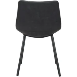 Dining Chairs-Kirkland's Home Faux Leather Scoop Dining Chairs, Set Of 2 Black