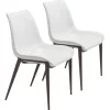 Dining Chairs-Kirkland's Home Faux Leather Stitch Dining Chairs, Set Of 2 White