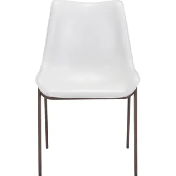Dining Chairs-Kirkland's Home Faux Leather Stitch Dining Chairs, Set Of 2 White