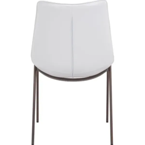 Dining Chairs-Kirkland's Home Faux Leather Stitch Dining Chairs, Set Of 2 White