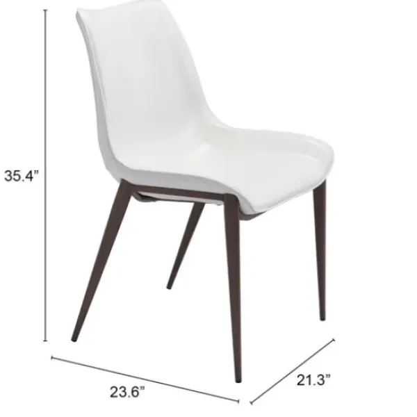 Dining Chairs-Kirkland's Home Faux Leather Stitch Dining Chairs, Set Of 2 White