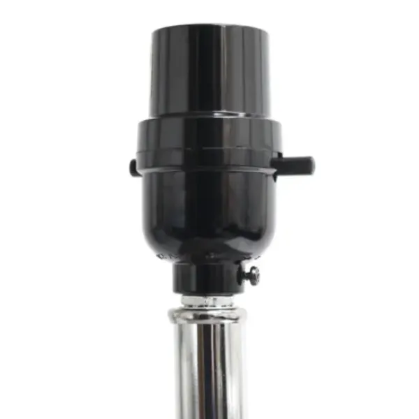 Table Lamps-Kirkland's Home Faux Leather Usb Table Lamp Black