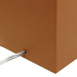 Table Lamps-Kirkland's Home Faux Leather Usb Table Lamp Tan