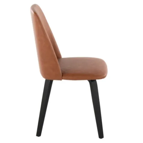 Dining Chairs-Kirkland's Home Faux Leather Wood Dining Chairs, Set Of 2 Brown