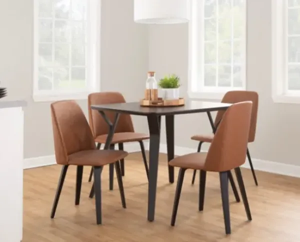 Dining Chairs-Kirkland's Home Faux Leather Wood Dining Chairs, Set Of 2 Brown
