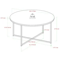 Coffee Tables-Kirkland's Home Faux Marble & Gold X-Base Coffee Table White