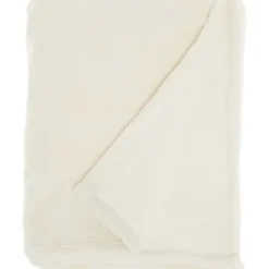Blankets & Throws-Kirkland's Home Faux Sheared Mink Throw Ivory